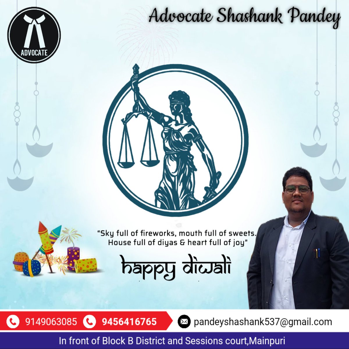 Happypandey9's tweet photo. श्री राम जी आपके घर सुख की बरसात करें,
दुखों का नाश करें,
प्रेम की फुलझड़ी व अनार आपके घर को रोशन करें,
रोशनी के दीये आपकी जिंदगी में खुशियां लाएं!
#शुभदीपावली 
#HappyDiwali2022 
#Diwali https://t.co/1bqsnXRnkX