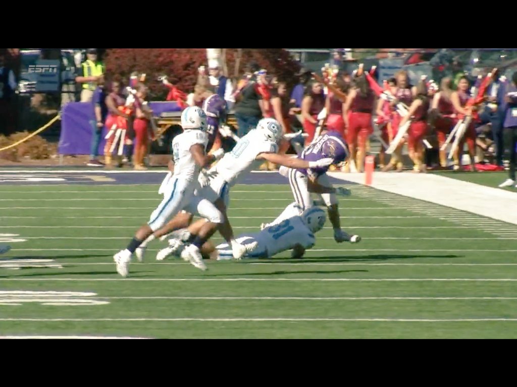 So proud of my son <a href="/Cale_williams0/">Cale</a> for getting his first collegiate tackle. It stopped a fake punt, and helped The Citadel capture a strong road win against Western Carolina.