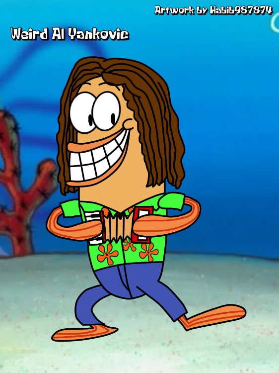 Weird Al Yankovic in SpongeBob

Happy birthday to him!  