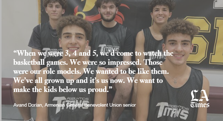 In an era where high schools are forming all-star teams, Armenian General Benevolent Union is largely composed of Armenian teens who've played together for years.

“They’ve known the system since they were little kids,” coach Nareg Kopooshian said. latimes.com/sports/highsch…