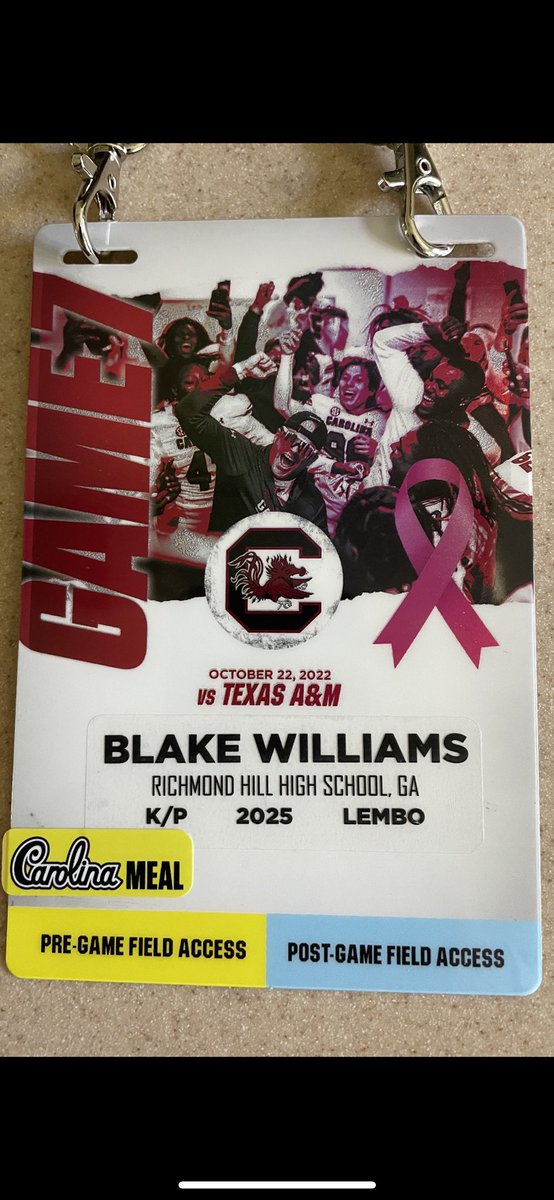 I had a great time on my visit to <a href="/GamecockFB/">South Carolina Football</a> yesterday! Atmosphere was electric! <a href="/Pete_Lembo/">Pete Lembo</a> <a href="/stantonweber/">Coach Stanton Weber</a> <a href="/HKA_Tanalski/">Adam</a> <a href="/RHHSFootball/">Richmond Hill FB</a> <a href="/PatrickMeans19/">Patrick Means</a>