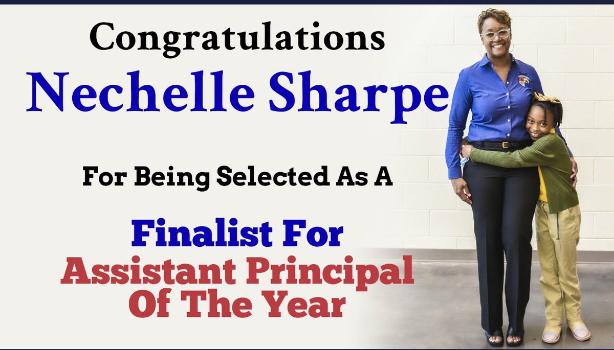 JLindsey04's tweet photo. Congratulations to one of the most deserving assistant principals that I know, @SharpeSystems. Keep being GREAT in all that you do!❤️ #Bringitonhome https://t.co/nZmqBZ1XeS