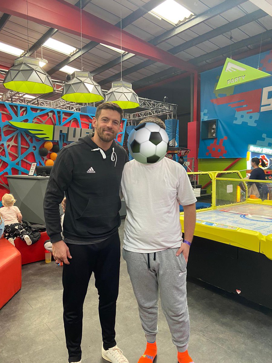 Met the big man Juke today, nicest bloke going. Mind the socks 😂#bcfc