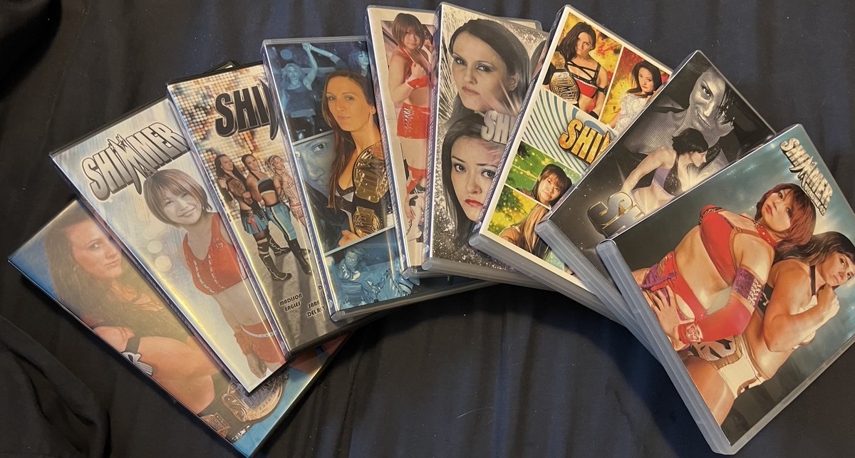 canuckstephers's tweet photo. Due to financial troubles, I am selling my @SHIMMERwomen DVD collection. It includes a large swath of Volumes 1-42, a signed Best of Sara del Rey set and more.

https://t.co/6624a9Oqvh

Please pass along to any collectors you think may be interested but remember: Bid responsibly! https://t.co/CV0Wsen40y