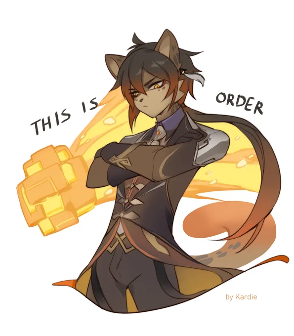 Furry Zhongli 