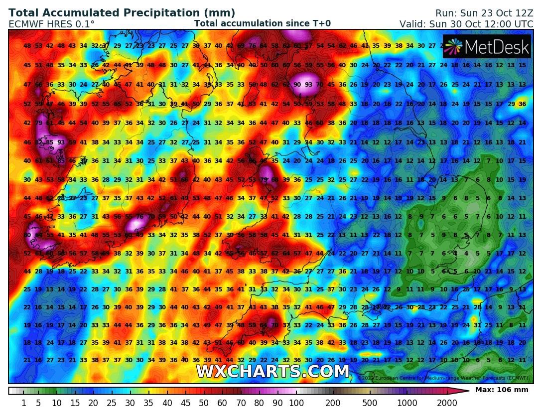 Carlow Weather on Twitter "Rainfall totals over 25mm for some today and rainfall totals for