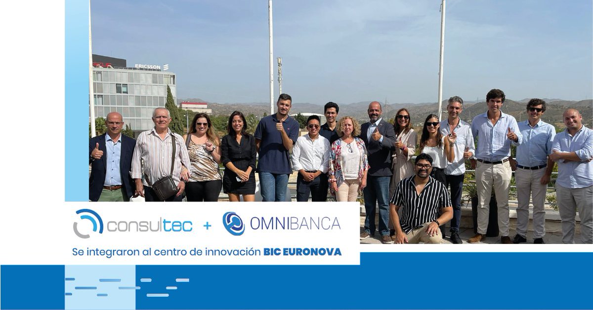ConsultecTI's tweet photo. ¡Consultec-TI y Omnibanca oficialmente en Europa! Esta semana celebramos que  nuestras empresas de capital latinoamericano, fueron admitidas para formar parte de la comunidad de empresas de BIC EURONOVA, S.A , el Centro Europeo de Empresas e Innovación. https://t.co/Hg5FyRkRI2 https://t.co/NwYIKN9caG