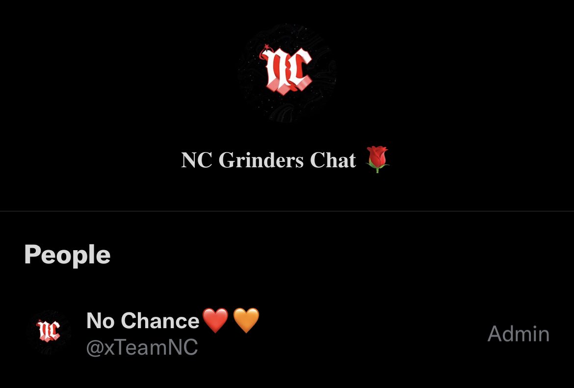 xTeamNC's tweet photo. CALLING ALL GRINDERS, We have a grinder chats for any grinders wanting to join No Chance. If you want to be added like❤️ and retweet♻️ and comment so we can add you https://t.co/rwoQrdKS3r