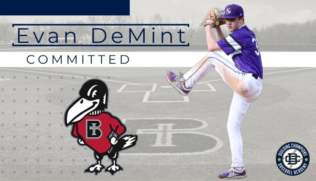 Congrats to <a href="/evandemint/">Evan DeMint</a> on his commitment to <a href="/RavenBaseball/">Benedictine Baseball</a>. Crafty RHP that knows how to pitch. They are not just getting a great pitcher but also someone that will represent the program well. High character kid from a great family. #BCbaseball #BCboys #Committed @PBRMissouri