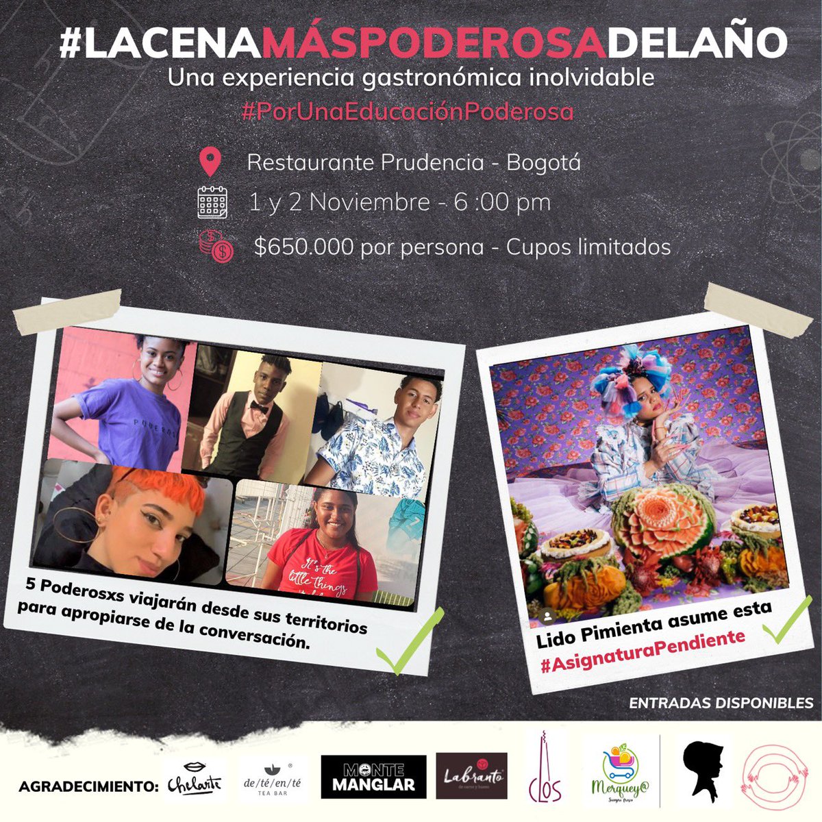 catamartinezc's tweet image. Creo en el poder de los derechos sexuales y reproductivos para fortalecer la vida y proyectos de niñas, niños y adolescentes. Admiro el trabajo de @PoderosasColom2 y les estaré acompañando en #LaCenaMásPoderosadelAño para escuchar a 5 poderosxs. 

#YoAsumoEstaAsignaturaPendiente