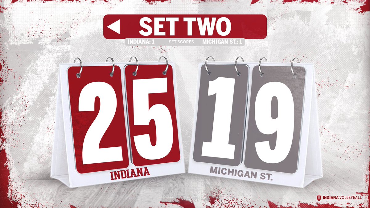 Ashley Zulauf with the kill to end the second set.

We're back on level terms in East Lansing!