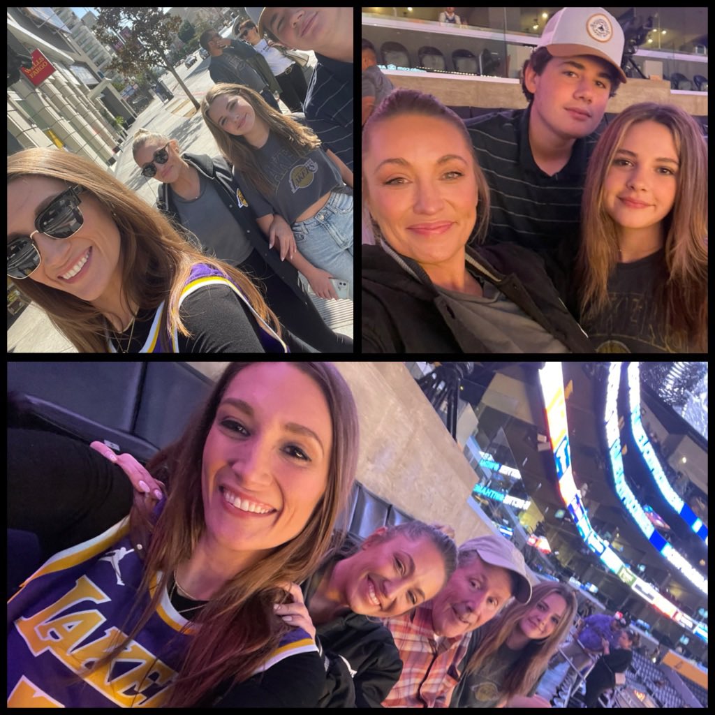 Family time at the <a href="/Lakers/">Los Angeles Lakers</a>! Let’s GOOOOO! #lakeshowlive
