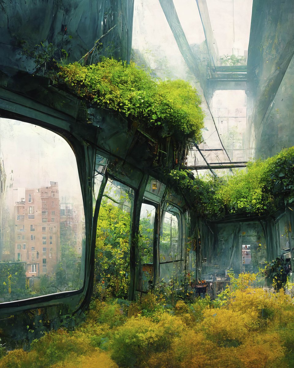 noqipon's tweet photo. Overgrown metro

Created with #midjourney | Upscaled with Gigapixel AI from @topazlabs

#overgrown #apocalypse #posthuman #posthumanera #nature #aiart #ai #aiartist #generativeart #generativeartist #digitalart 

#surrealart https://t.co/daQJsvE9f0