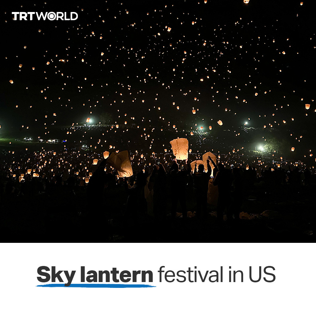 TRT World on Twitter "Thousands of people enjoyed the magical moments of the sky lanterns in