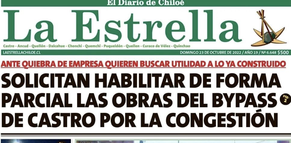 Juaneduardoconc's tweet photo. “No queremos un nuevo elegante blanco, pero tenemos confianza en las gestiones del Ministro @jcgarciapdea en cuanto a agilizar procesos y de una vez por todas dar término a obras del anhelado ByPass de Castro”.

“Es importante que Vialidad habilite el tramo que ya está terminado” https://t.co/U1r7KzUpPa