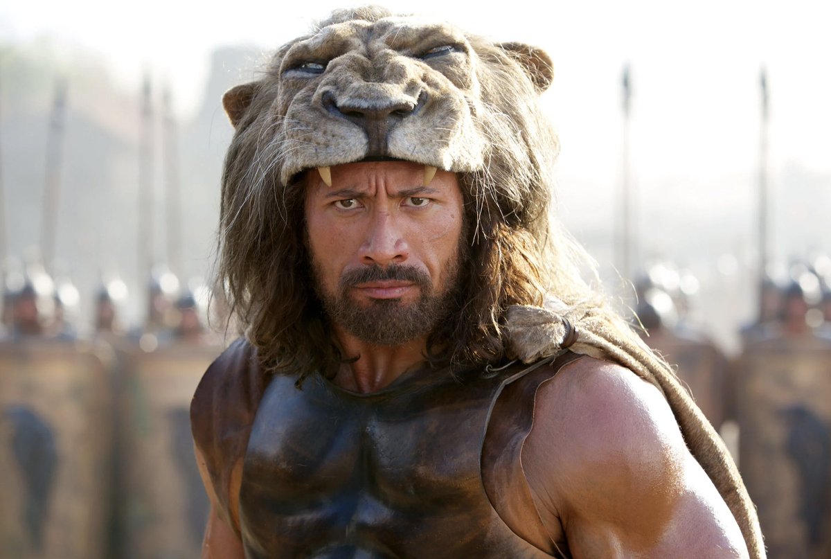 The Rock's beard in #Hercules was made of yak pubes