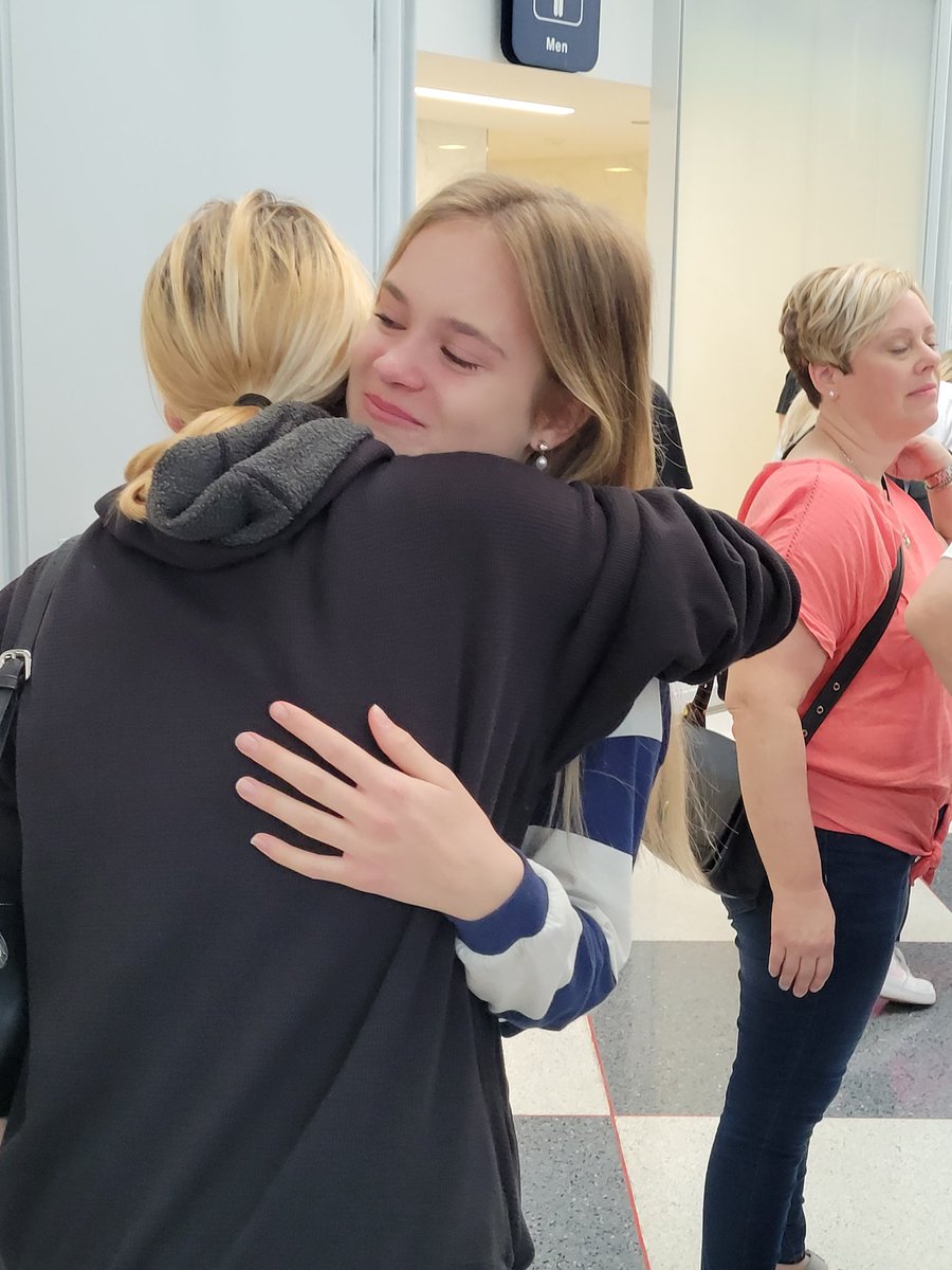 VJAGermany's tweet photo. Auf wiedersehen!  🥰  Lots of tears at the airport today = a very successful exchange coming to a close.  @VJAGermanClub @AndrewHS_d230 https://t.co/MHqYHHt53o