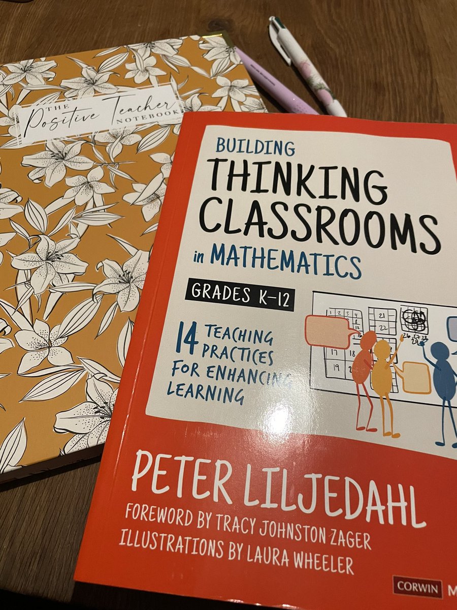 Sunday night reading 📚exploring the concept of building thinking classrooms. What is a rich mathematical task? What does it look and feel like? How do we know it’s rich? How do we evidence it?