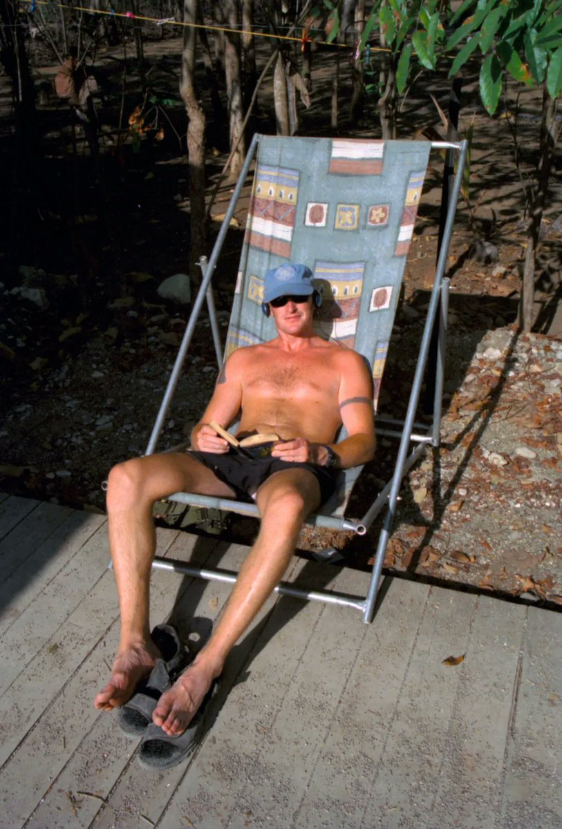 We hope most of you get to have a well-deserved break this Labour Day! This chap looks relaxed on a home-made deck chair at No. 3 Squadron’s ‘Crewies Corner’ at Anzac Lines, Suai Camp, East Timor in 2002.
PS. We’re open today between 9.30am and 4.30pm 😀

Image: MUS0211813, AFM