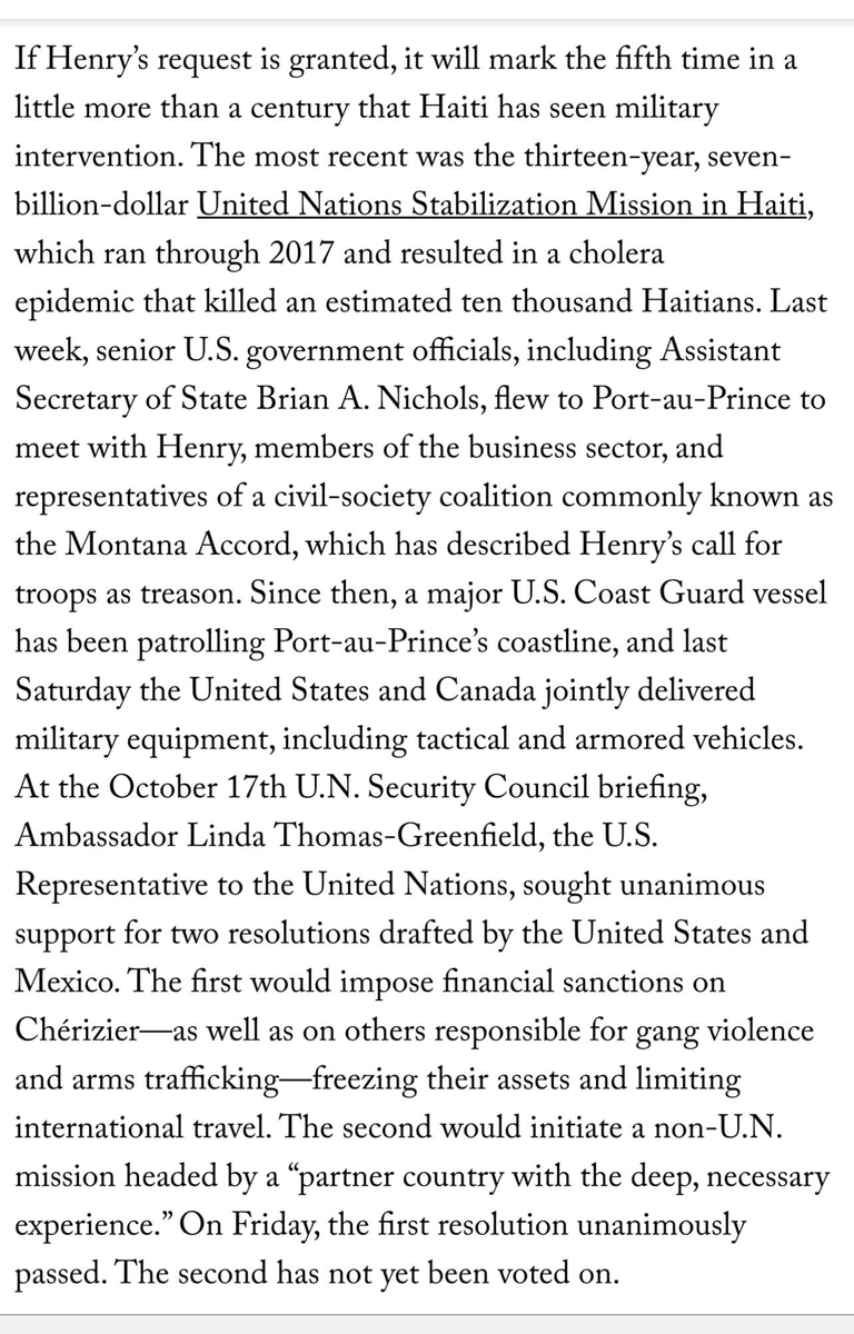 MichelDeGraff's tweet photo. «  Vélina Élysée Charlier @VelinaEC @NouPApDomiHT told @EdwidgeDanticat Historically no US/UN intervention has addressed Haiti’s problem which is the social and economic apartheid under which most Haitians live. Why should we this time be any different? » https://t.co/TIj1Mmj9DN https://t.co/rn8JoG6qKi
