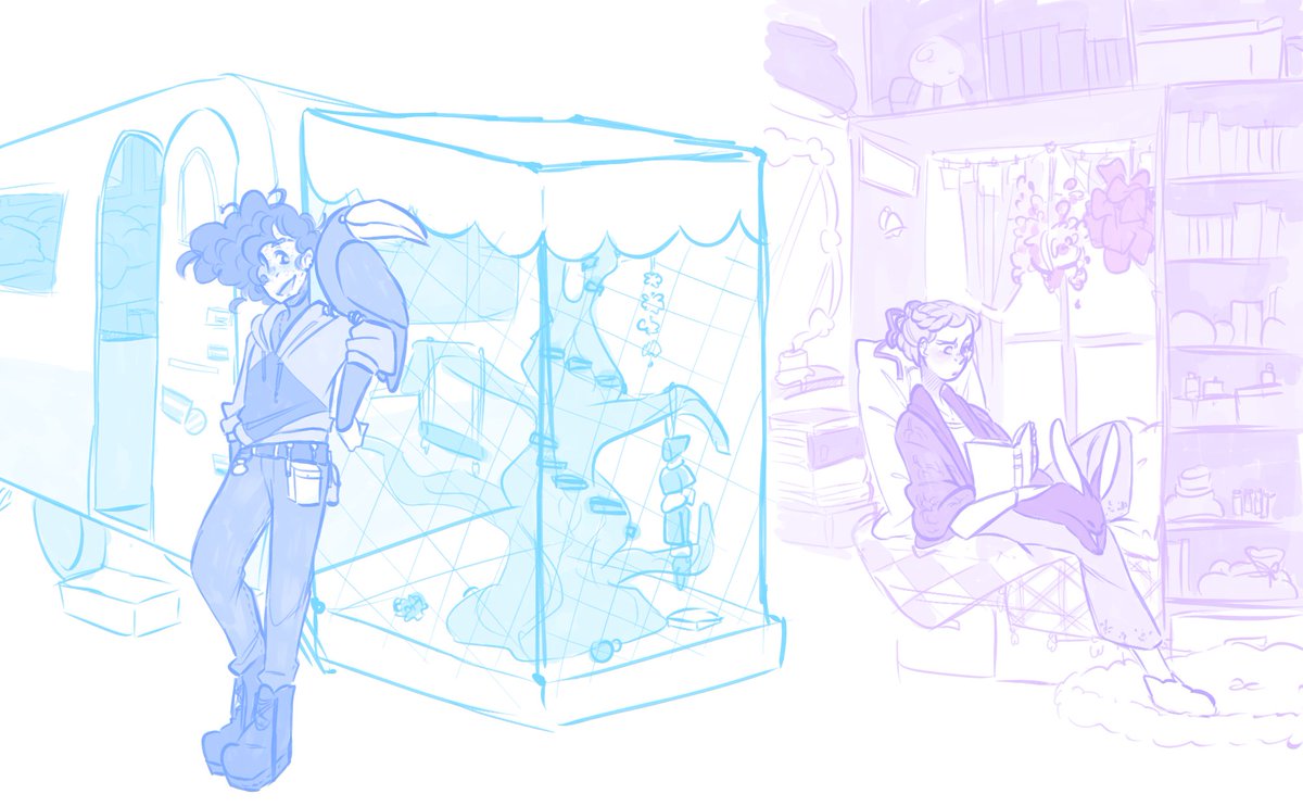 cutestpigeon's tweet image. i will never line or color this