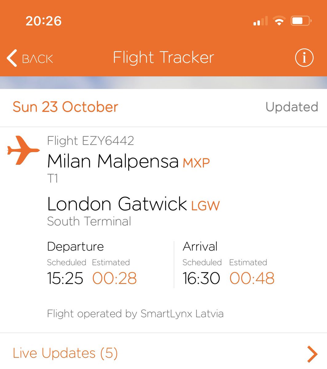 RobPrice7's tweet image. OK @easyJet @easyJet_press this is now getting ridiculous. No communication, no apology, just random updates on the app. All we need to know is, is the plane actually on its way to Milan? Just be honest, we get it, things happen but some reassurance would be great. Thanks