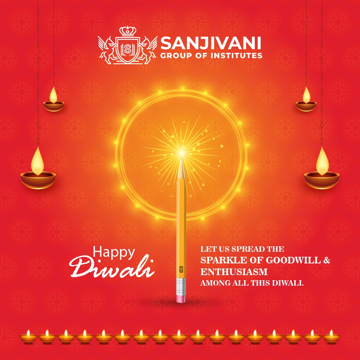 With light of beautiful diyas and the holy chants, may happiness and prosperity fill your life forever! Wishing you and your Family very happy and prosperous Diwali!