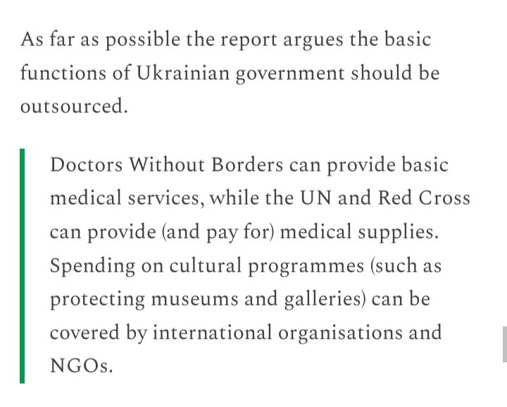 A panel of 'eminent' economists produced a report-cum-recommendations on Ukraine's economy, which @adam_tooze read so we don't have to. It's a doozy. Stupid (like this quote) is one thing, vicious is another. This has both. adamtooze.substack.com/p/chartbook-16…