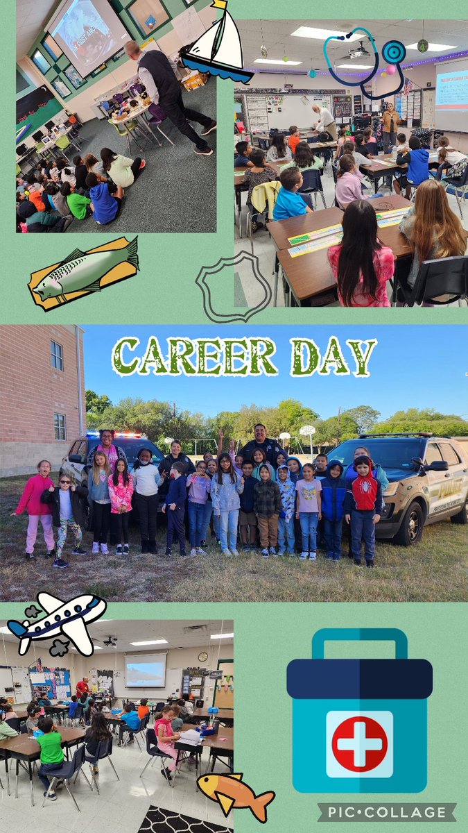 Career Day was a success! My Raptors are excited for their bright futures! Shout out to @ASanchezRhodes for all your help creating this awesome event! 🦖💚