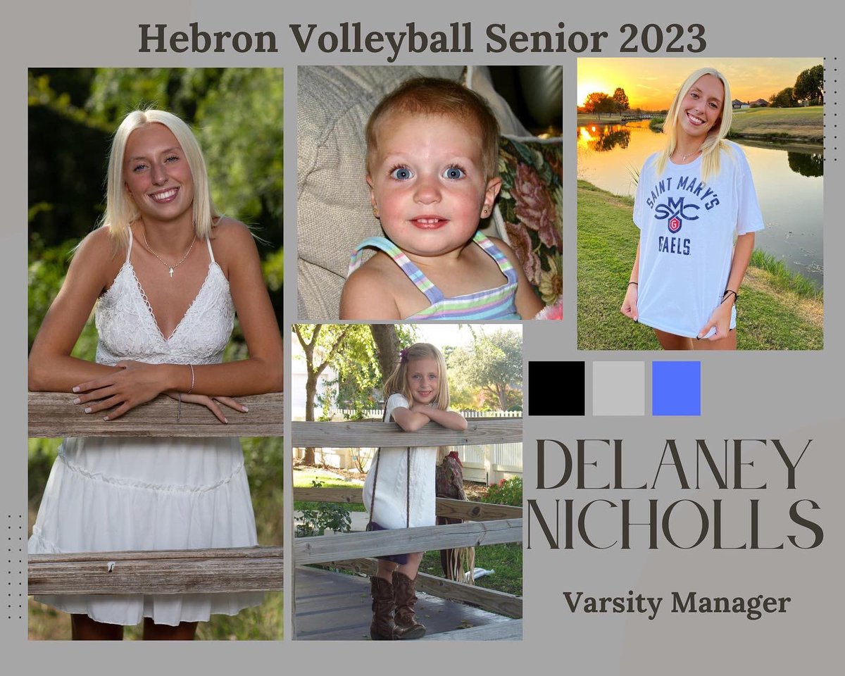HHSVB's tweet photo. ✨SENIOR SPOTLIGHT✨
Delaney Nicholls - Varsity Manager
Tuesday 10/25 is Senior Night and our last game of the season.
HAWK FANS…Please join us as we honor our 5 amazing seniors & help cheer us on to a win over Lewisville!
#hhsvb #hpnd #gohawks #seniorspotlight #classof2023 https://t.co/xN6h4HChwS