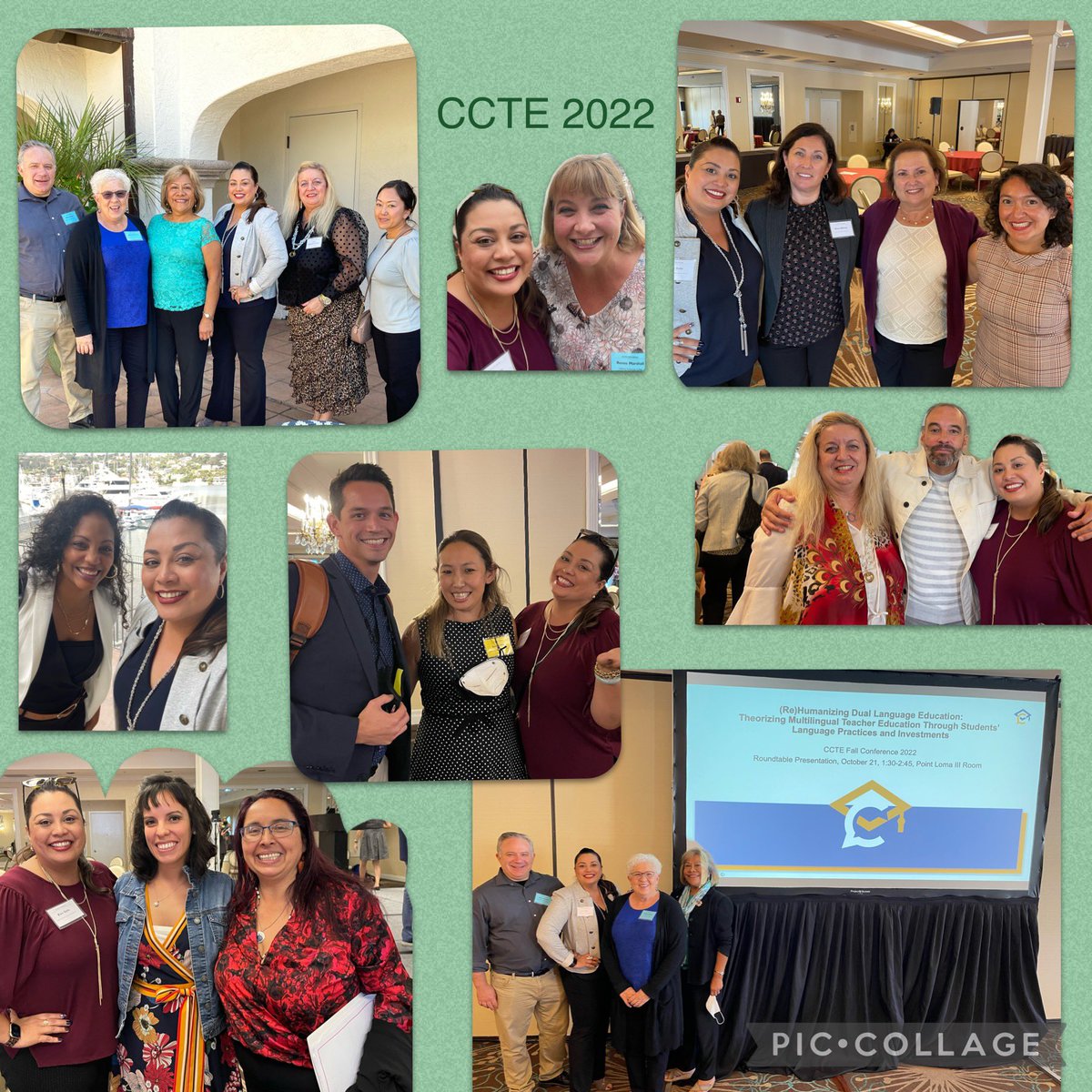 Dr_Elsie_Solis's tweet photo. Great times reuniting with colleagues and friends and learning from the wonderful keynote speakers and presenters. #CCTEFall22 #CABTE @CalCouncil @CEHHS_CSUSM https://t.co/6jZDfciGC6