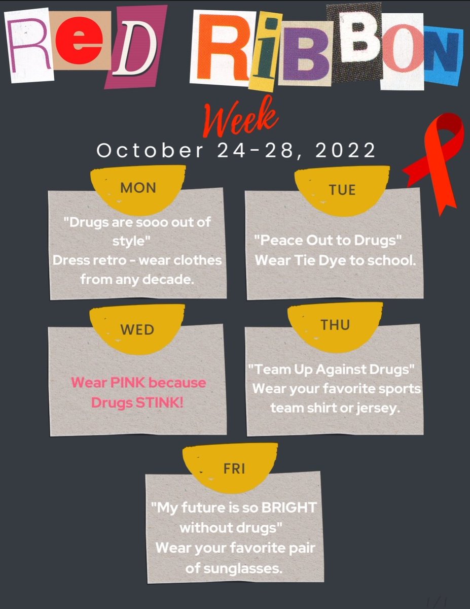 briscoe_dance's tweet photo. Red Ribbon Week! Drug free looks like me! 💛🐯 https://t.co/2ktaF0tjf5