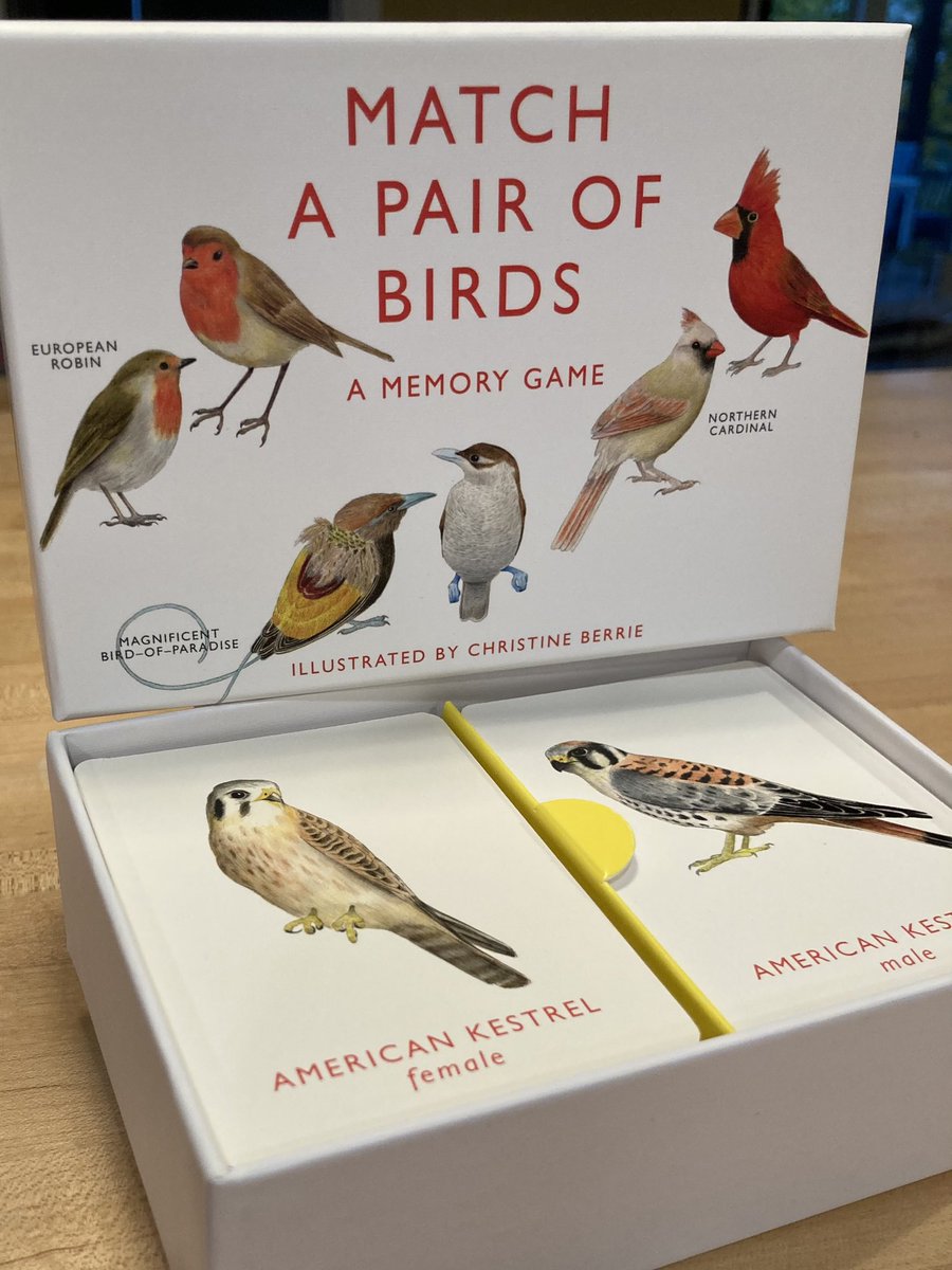 I’m very excited about this game. Match the male #birds with their females. 

That’s right - you have to know about both sexes. Might there be a metaphor there for ornithology in general🤔?