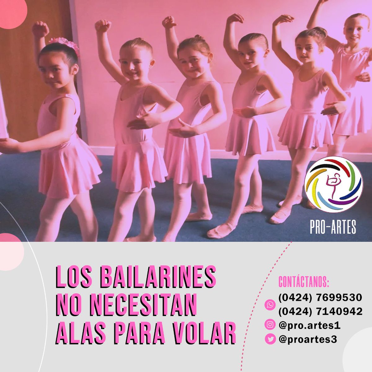 ProArtes3's tweet image. Estamos para promover cultura. Muévete con nosotros 💃🏻

#Ejido #Mérida #Venezuela #Artes #Baile #Música #Aprende #Cultura

Contactos 📲

(0424) 7699530
(0424) 7140942