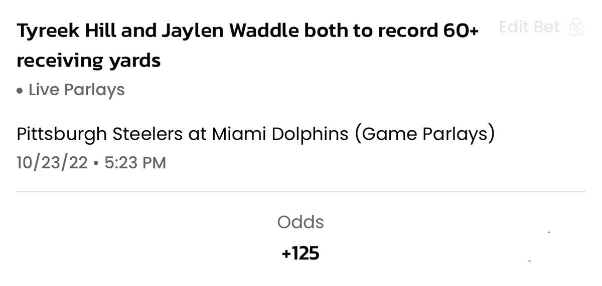 BombSportsPicks's tweet photo. Saw this live parlay on @BetMGM, but after seeing how that first drive went with Tua.. I couldn’t resist to put 2U on it!
#gamblingtwitter #liveparlay #livewager #SundayNightFootball https://t.co/nmhRhf5UBQ