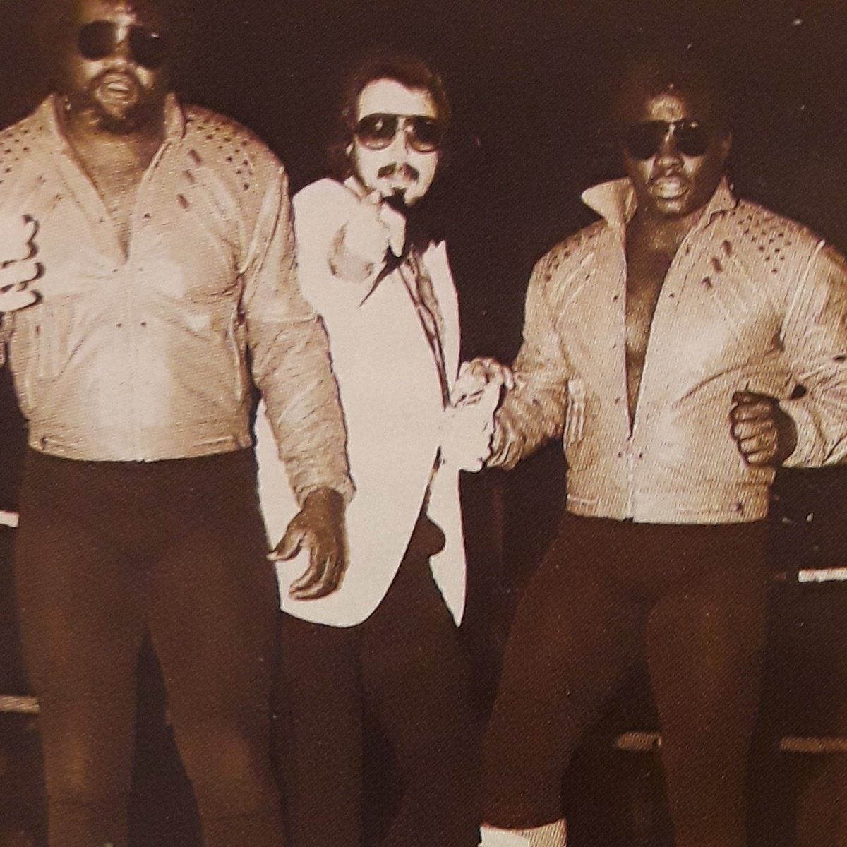 Hey @RealJimmyHart remember this?First Family stable in Memphis, Norvell Austin and Sweet Brown Sugar (Me) PYT Express tag team in 1983, some good times!