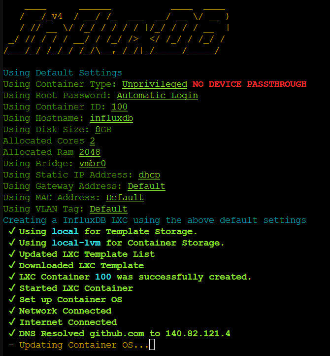 techbitsio's tweet photo. Day 21 of #100DaysOfHomeLab
- Playing around with InfluxDB and Telegraf on the Proxmox host with the now fixed spinning disk
- Not quite homelab, but will be once integrated - tested some LEDs. All 3 reels have bad joins inside the IP67 sheath ๐ #WLED #QuinLED #DigQuad https://t.co/bhY9tzI6e1