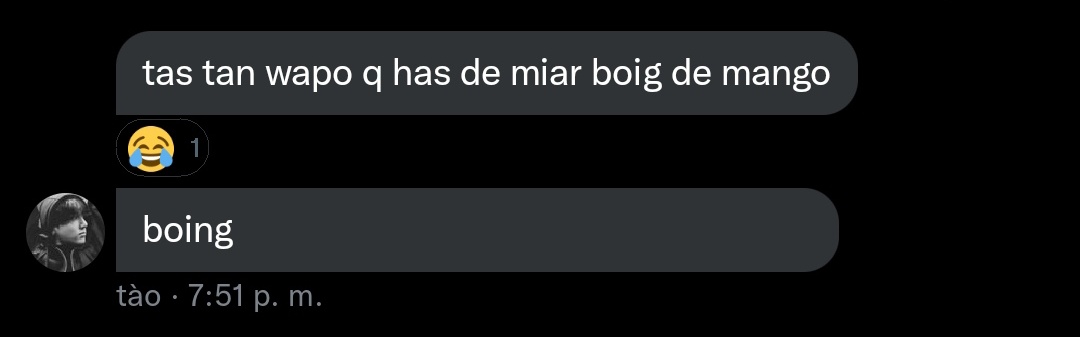 le digo a la baticueva q anduve awitao 
la baticueva: