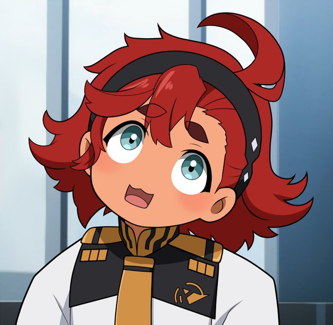 水星の魔女のスレッタ、表情くるくる変わるので一瞬ロポリこんちゃんみたいな顔に見える時があるなあと思ったのでついカッとなって描いた

この顔で「一度、勝ってますし」とか言われようものなら 