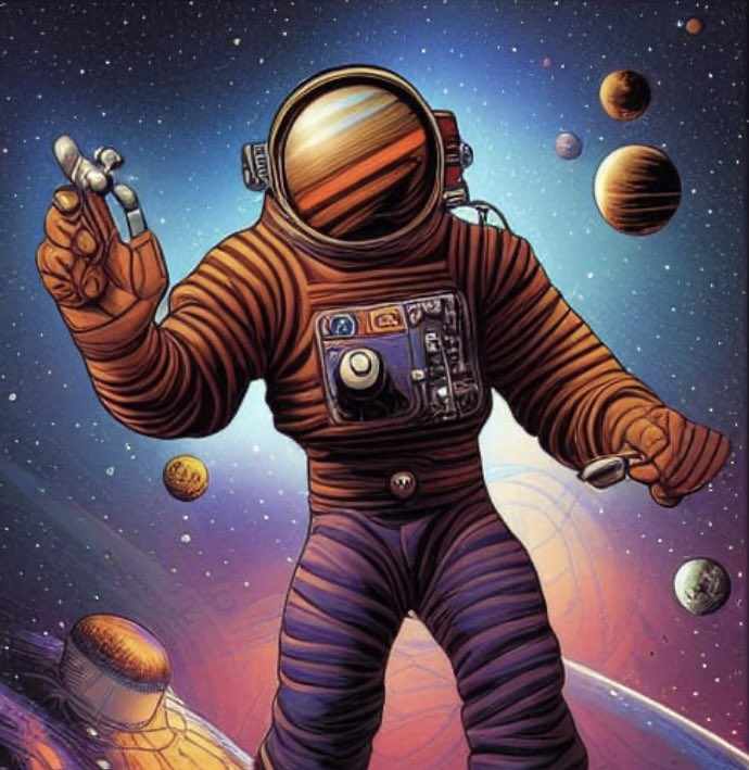 SpaceInMonkey's tweet image. Is that a monkey in space, or just your average astronaut? 🤔 No, it's a space monkey chilling out at the moment. 🙊Yes, you read that right. A space monkey. 😎 #SpaceFutureMonkey #NFT #Monkey #ToTheMoon #Limitedoffer #TrendingNow