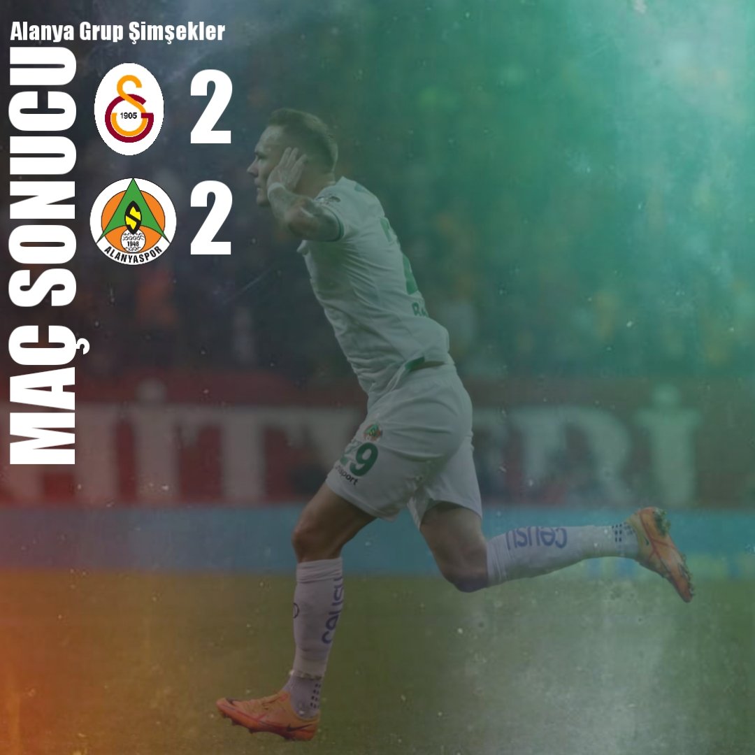 Maç sonucu: #Galatasaray 2-2  #Alanyaspor #GSvALN

#alanyasporşimşekler
#alanyasporsimsekler