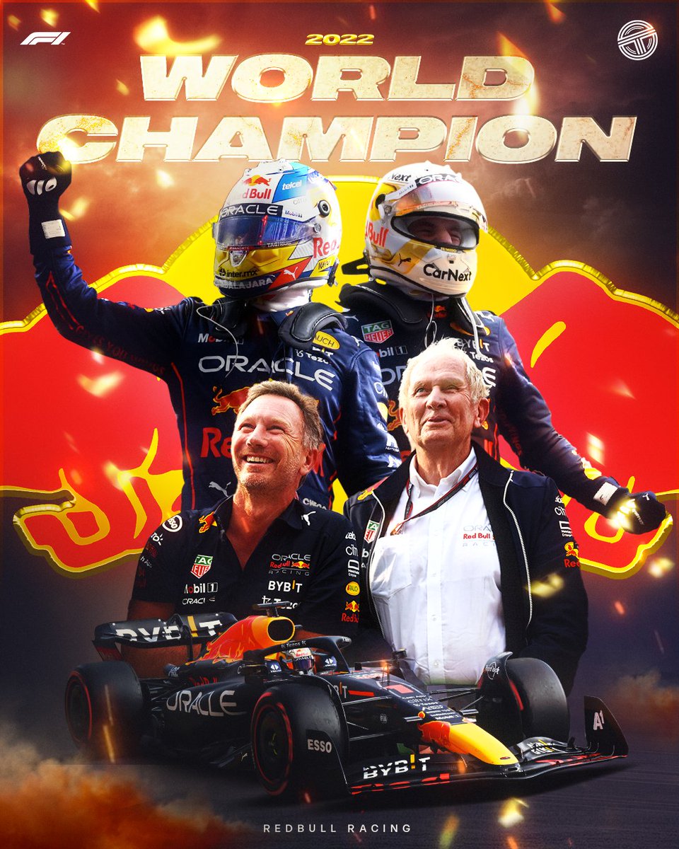 TearOffFR's tweet photo. 🚨 RED BULL, CHAMPION DU MONDE CONSTRUCTEURS 2022 DE #F1 ! 🏆

Red Bull remporte son 5e championnat du monde constructeurs de son histoire ! 👑

#USGP 🇺🇸 https://t.co/pGlEah2waW