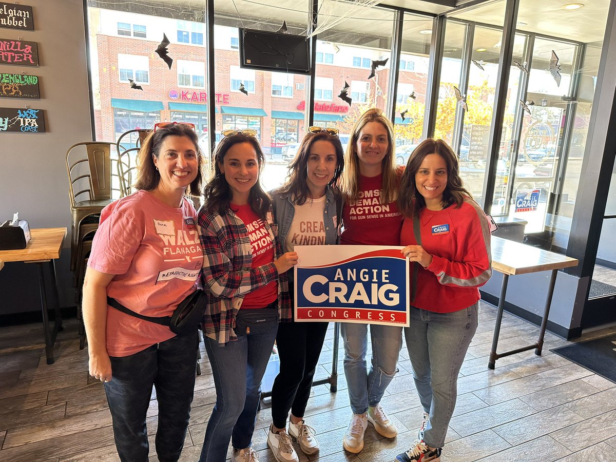 Door knocked for the first time today. Feeling empowered 💪🏼 and excited to support @RepAngieCraig and other gun sense candidates from MN @MomsDemand #vote #voteblue #gunsense #change