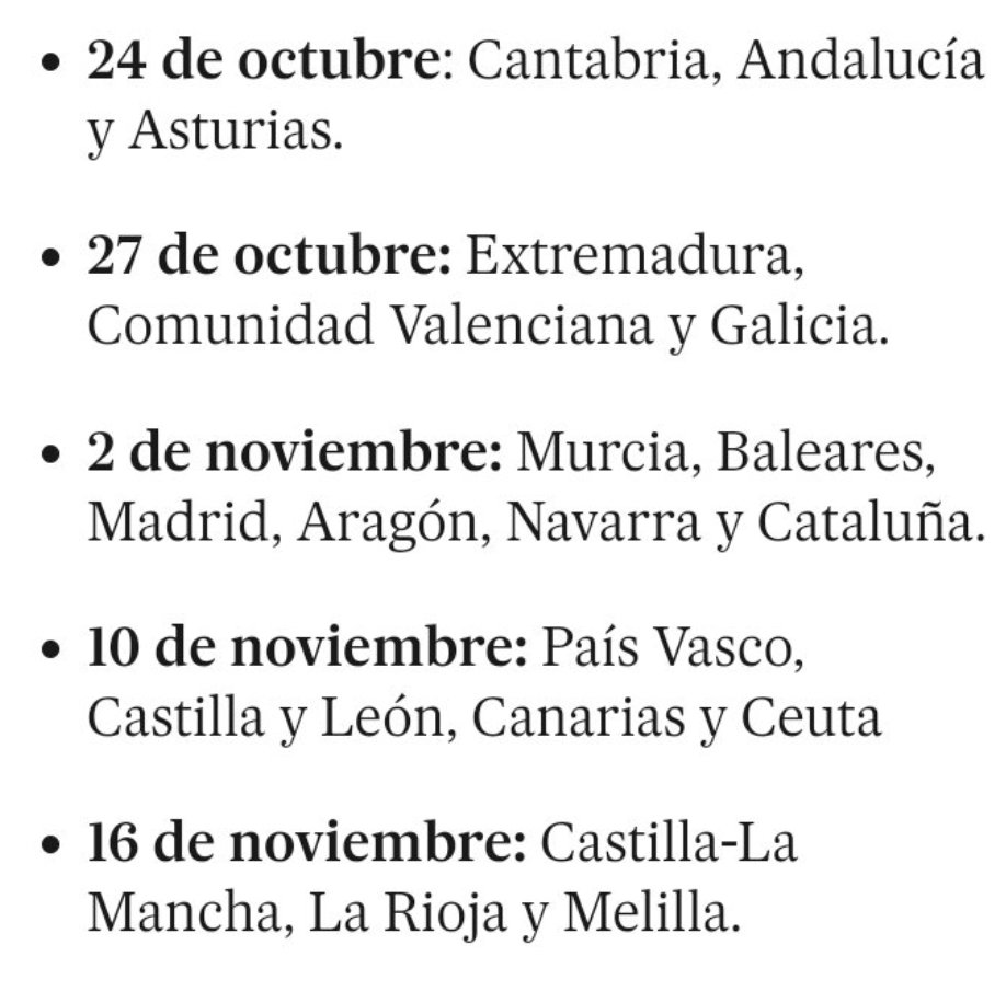 Protección Civil (@proteccioncivil) on Twitter photo Calendario de pruebas del sistema de alertas a teléfonos móviles #ES-Alert de <a href="/proteccioncivil/">Protección Civil</a>
Lunes 24 de octubre:
👉 #Cantabria
👉 #Andalucia
👉 #Asturias
☎️1️⃣1️⃣2️⃣📲 Calendario de pruebas del sistema de alertas a teléfonos móviles #ES-Alert de <a href="/proteccioncivil/">Protección Civil</a>
Lunes 24 de octubre:
👉 #Cantabria
👉 #Andalucia
👉 #Asturias
☎️1️⃣1️⃣2️⃣📲