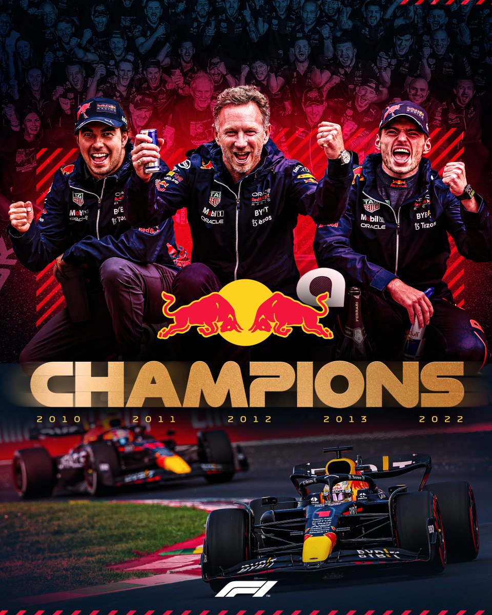 RED BULL RACING 2022 CONSTRUCTORS CHAMPIONS!!!! 🏆 #F1 @redbullracing