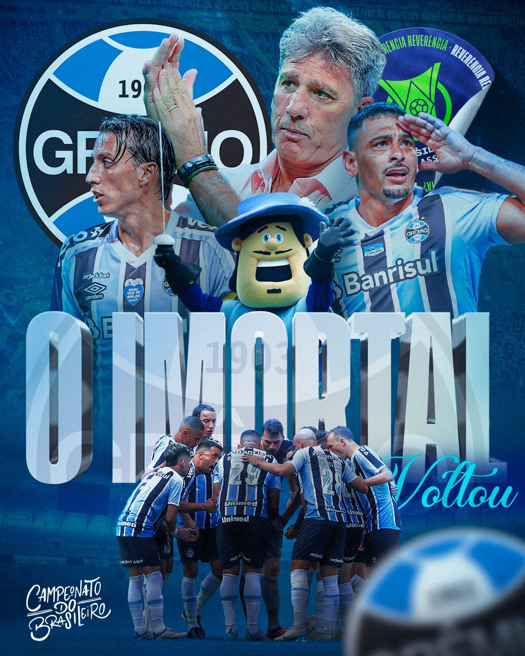 Foco do Grêmio passa a ser todo no Brasileirão - Grêmio - Diário