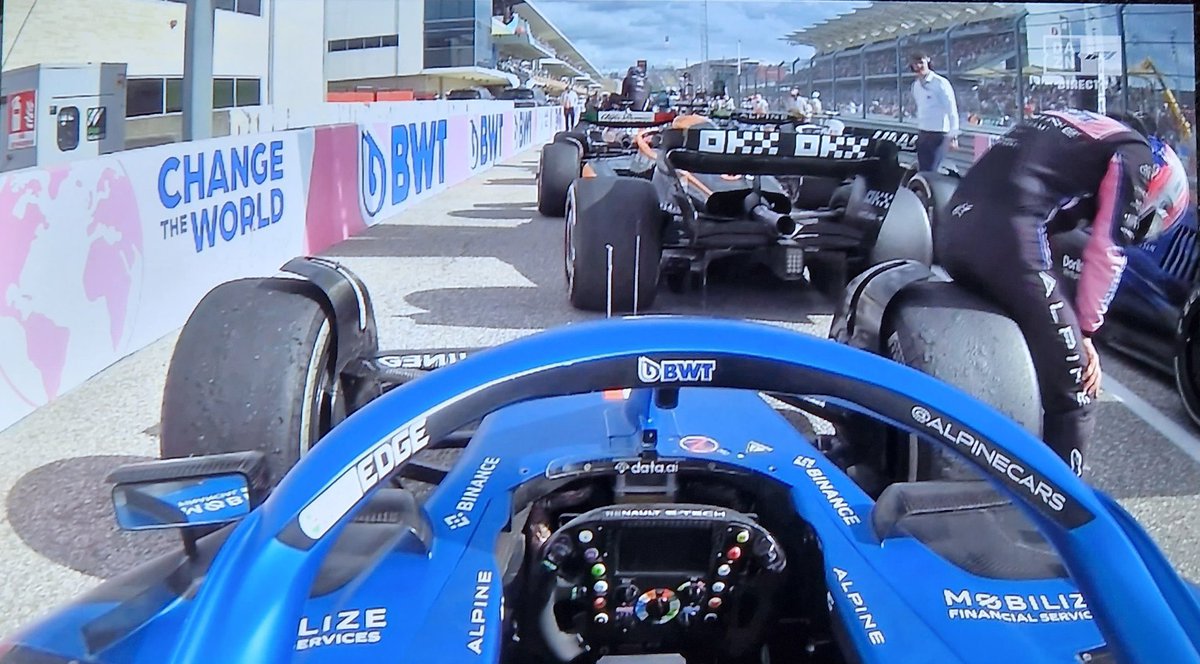 startonpole's tweet photo. Fernando at the parc ferme. He gave everything, one of his best races ever. Te quiero padre https://t.co/6VHgjvkRSD