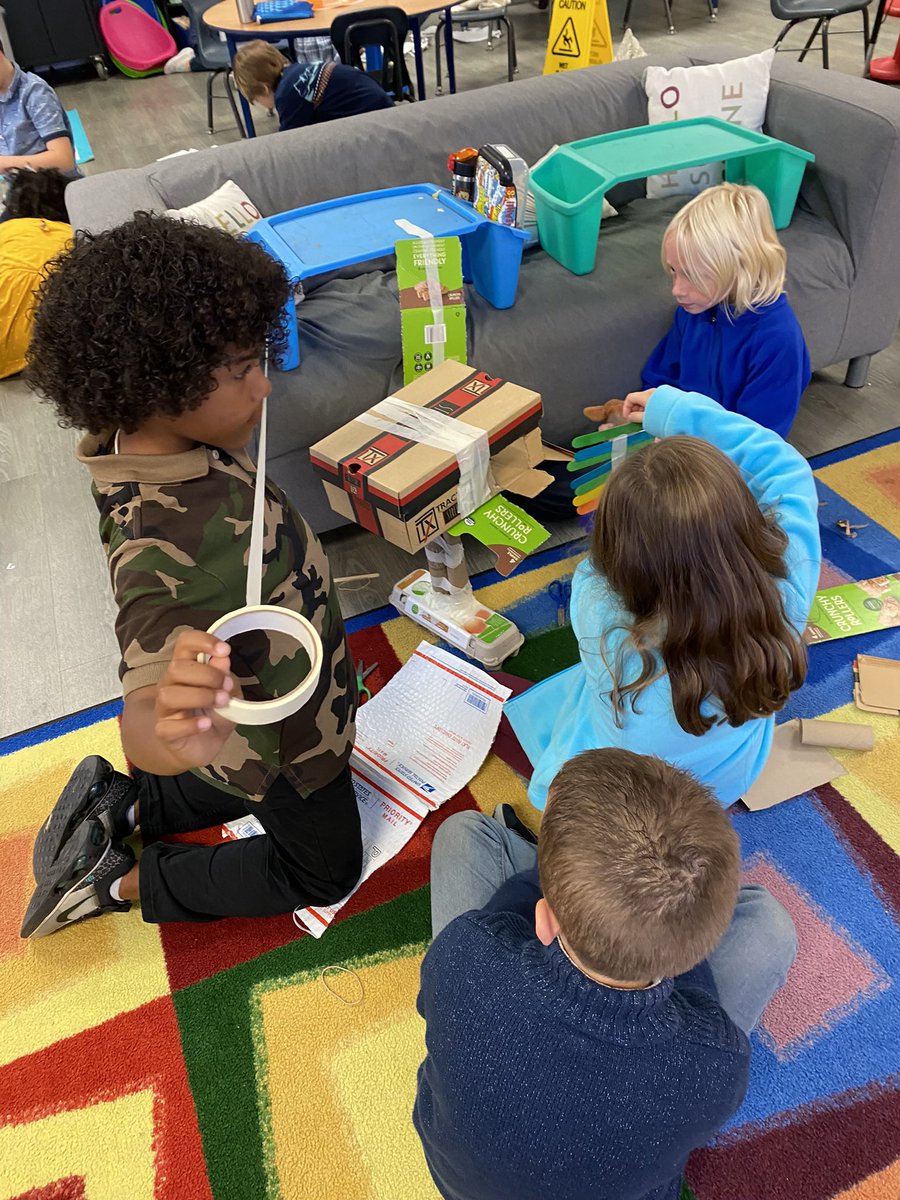 cherrykidslearn's tweet photo. Practicing the 4 Cs with our doghouse 🐶🏠STEM challenge! #cherrykidsrock #setthestagetoengage https://t.co/e93tiQaaaN