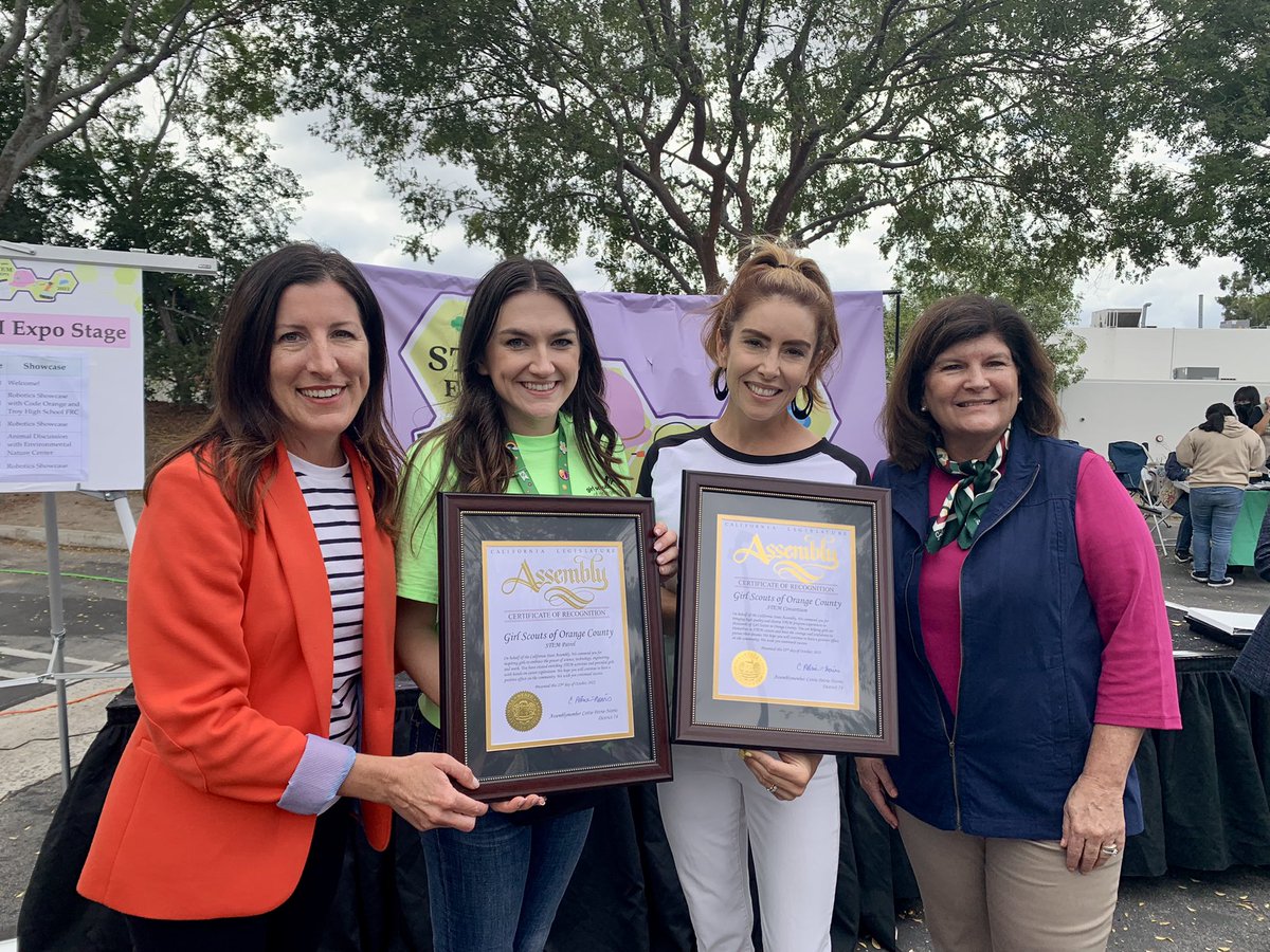 It was wonderful to help kickoff the @girlscoutsoc 7th Annual STEM Expo in #Irvine and meet so many of our future STEM leaders! Thank you to the Girl Scouts OC STEM Consortium and STEM Patrol for bringing vital STEM experiences to girls across Orange County.