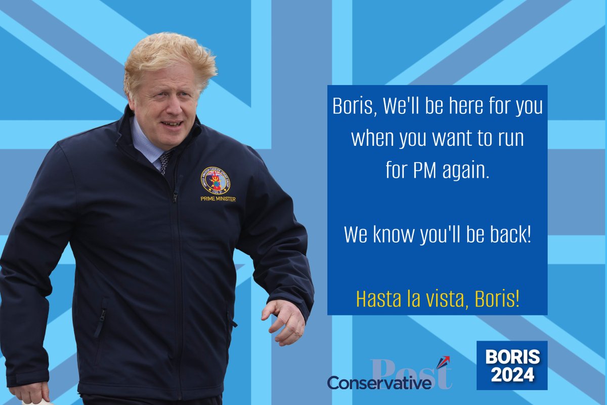 Let us know when you need us @BorisJohnson. #TeamBoris #Boris2024